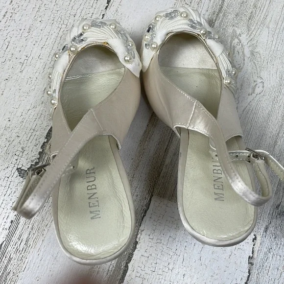 Menbur Cathy bridal slingback heels - 36 EU/ 6 US - Picture 8 of 12